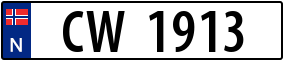 Trailer License Plate
